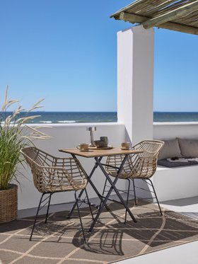 HOBRO L70 table + 2 ILDERHUSE chair natural