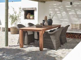 JYSK DRAMMEN Table Teak + GAMMELBY Chair