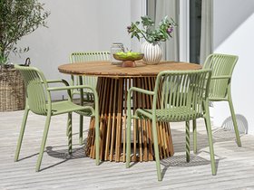 JYSK Stacking Chair NABBEN +  JYSK Garden Table UDBYNEDER