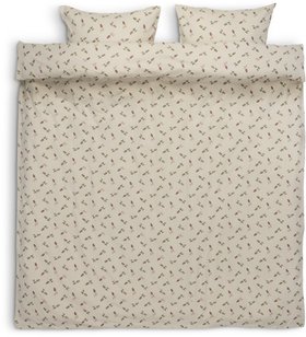 JYSK Flannel Duvet Cover Set JANNI 200x220 Natural