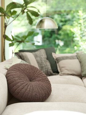 JYSK Cushion KUGLEASK D40 Brown (1)