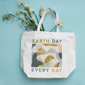 Earth Day Every Day, 100% Recycled, Fairtrade Tote