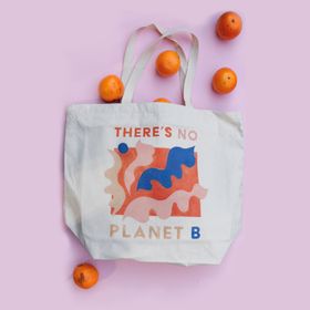 No Planet B, 100% Recycled Cotton, Fair Trade Tote