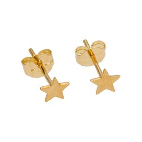 9ct Gold Star Stud Earrings