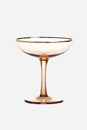 Set of 2 Pink Champagne Coupe