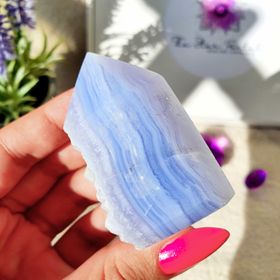 Natural Blue Lace Agate Slice
