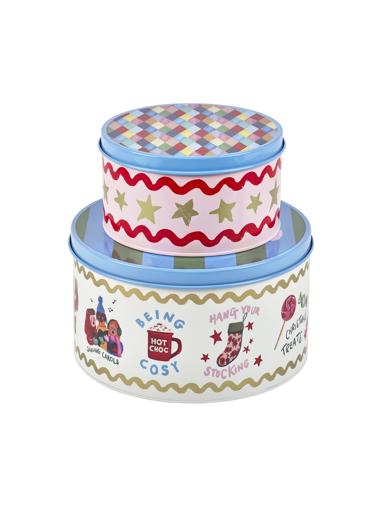 Eleanor Bowmer for Pure Table Top Fabulously Festive Set of 2 Cake Tins