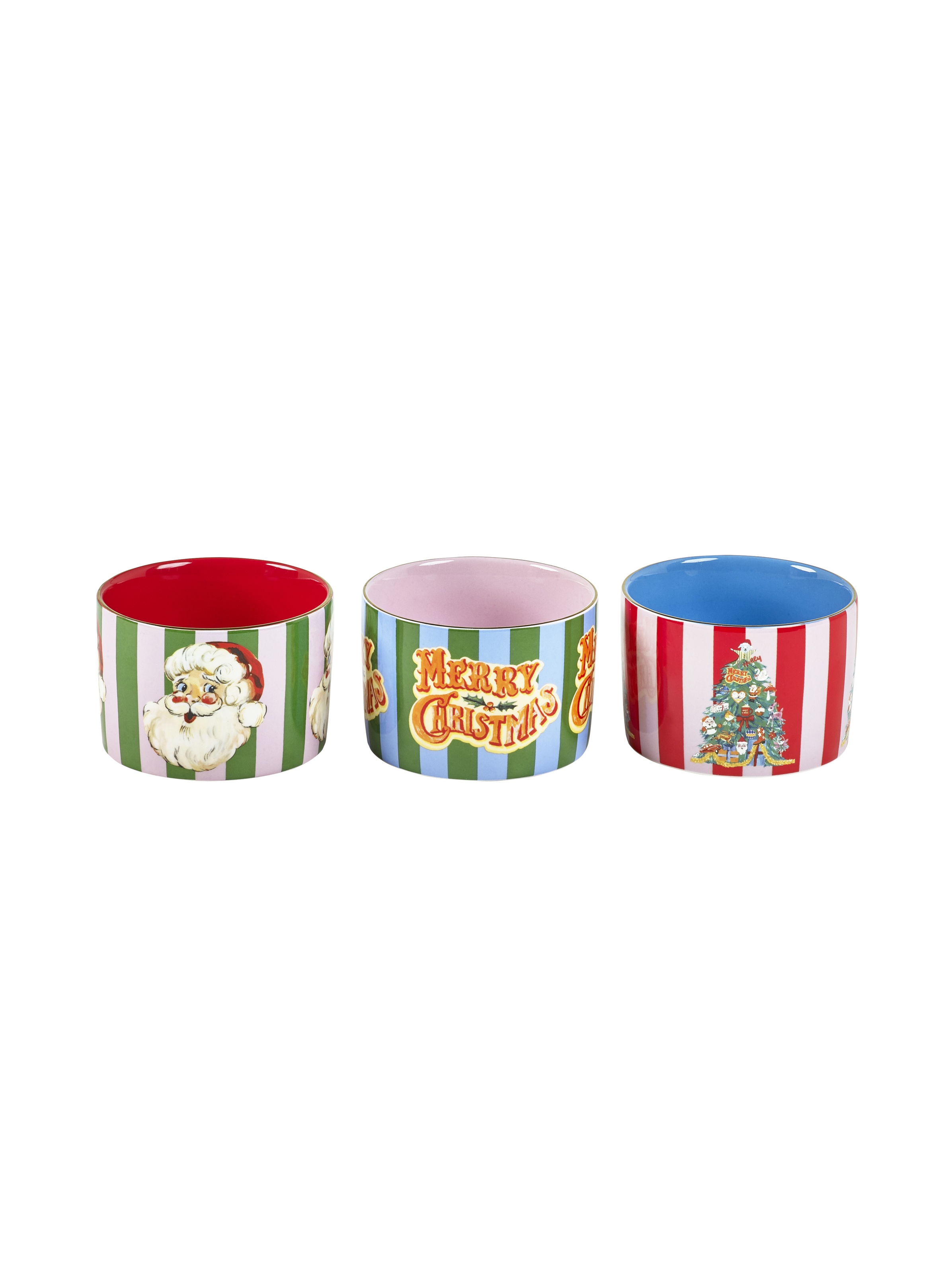 Eleanor Bowmer for Pure Table Top Fabulously Festive Set of 3 Dip Bowls