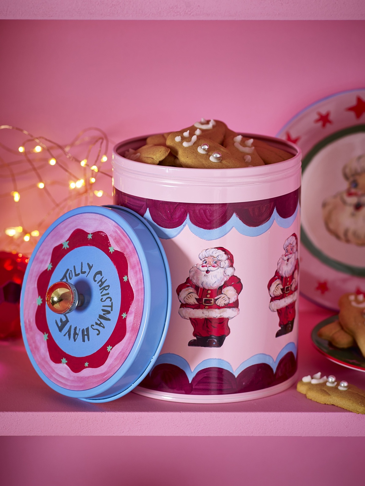 Eleanor Bowmer For Pure Table Top Fabulously Festive Biscuit Tin