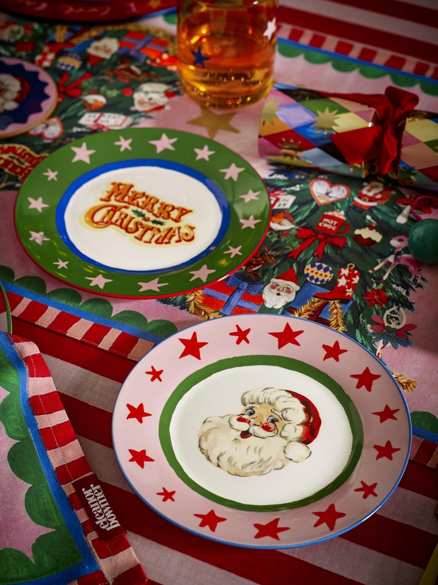 Eleanor Bowmer for Pure Table Top Fabulously Festive Set of 4 Cake Plates