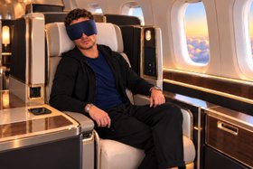 Midnight Blue 360 Wraparound Silk Sleep Mask