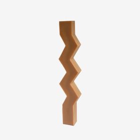 Squiggly And Bolt Pillar Soy Candle   Bolt Teddy Brown By Ajouter From Iamfy.co £20