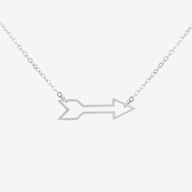 Arrow Pendant in Polished Stainless Steel by Esa Evans