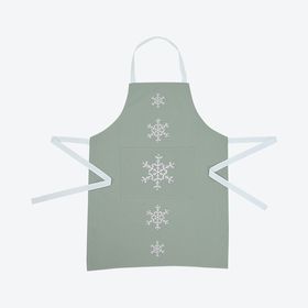 Christmas Snowflake Adult Apron - Sage Green by Ulster Weavers