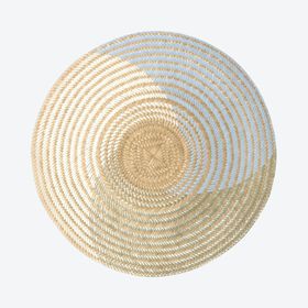 Woven Round Placemats - Multicoloured - Set of 2 by Washein