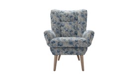 Sofa.com, Ellora Armchair In Porcelain Blue Chinoiserie, £1020