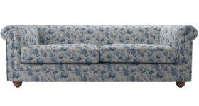 Sofa.com, Patrick Unbuttoned 3 Seat Sofa In Porcelain Blue Chinoiserie, £2000