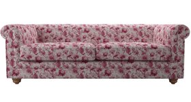 Sofa.com, Patrick Unbuttoned 3 Seat Sofa In Rhubarb Chinoiserie, £2000