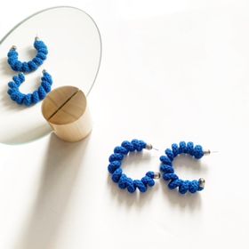 Azure Blue SPRING Earrings By Handmade By Tinni
