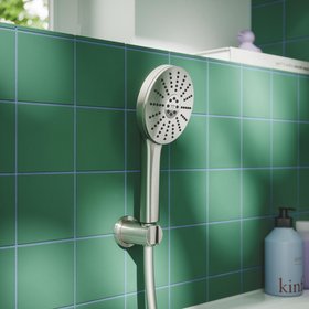 GROHE bathroom with Vitalio Joy+ 120 shower with Aquabooster technology in Supersteel