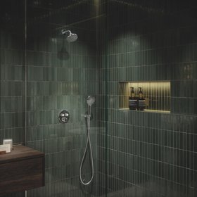GROHE bathroom with Vitalio Joy+ 120 shower with Aquabooster technology in Chrome