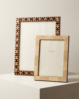 Carolina Handmade Oak Marquetry Photo Frame