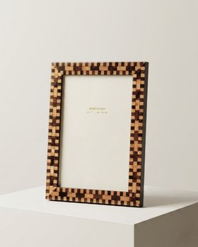 Daniella Handmade Walnut Marquetry Photo Frame
