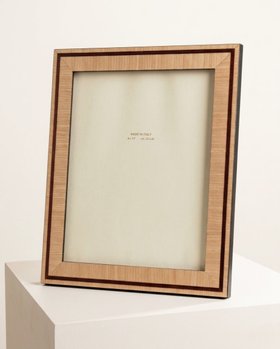 Sabrina Handmade Oak & Mahogany Marquetry Photo Frame - Large