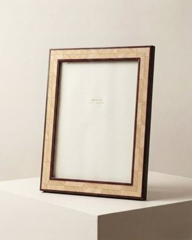 Luciana Handmade Oak Herringbone Marquetry Photo Frame - Large