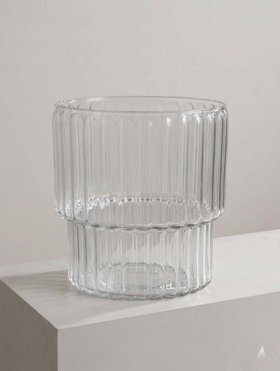 Hallie Fluted Glass Champagne Bucket