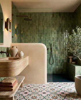 Elan Green Gloss Brick & Inspire Mardi Gras