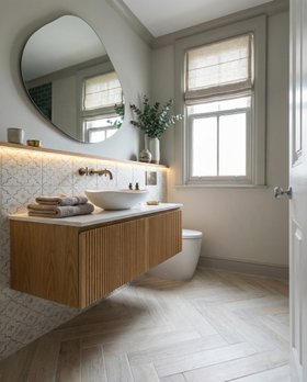 Woodland Parquet Natural 50x9.8cm & Havana Nights Delicate Lattice 20x20cm