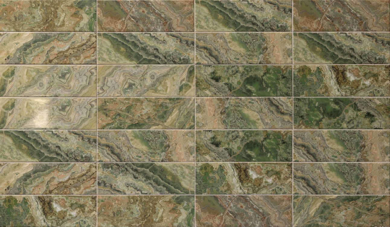 Strata Green 10 x 30cm