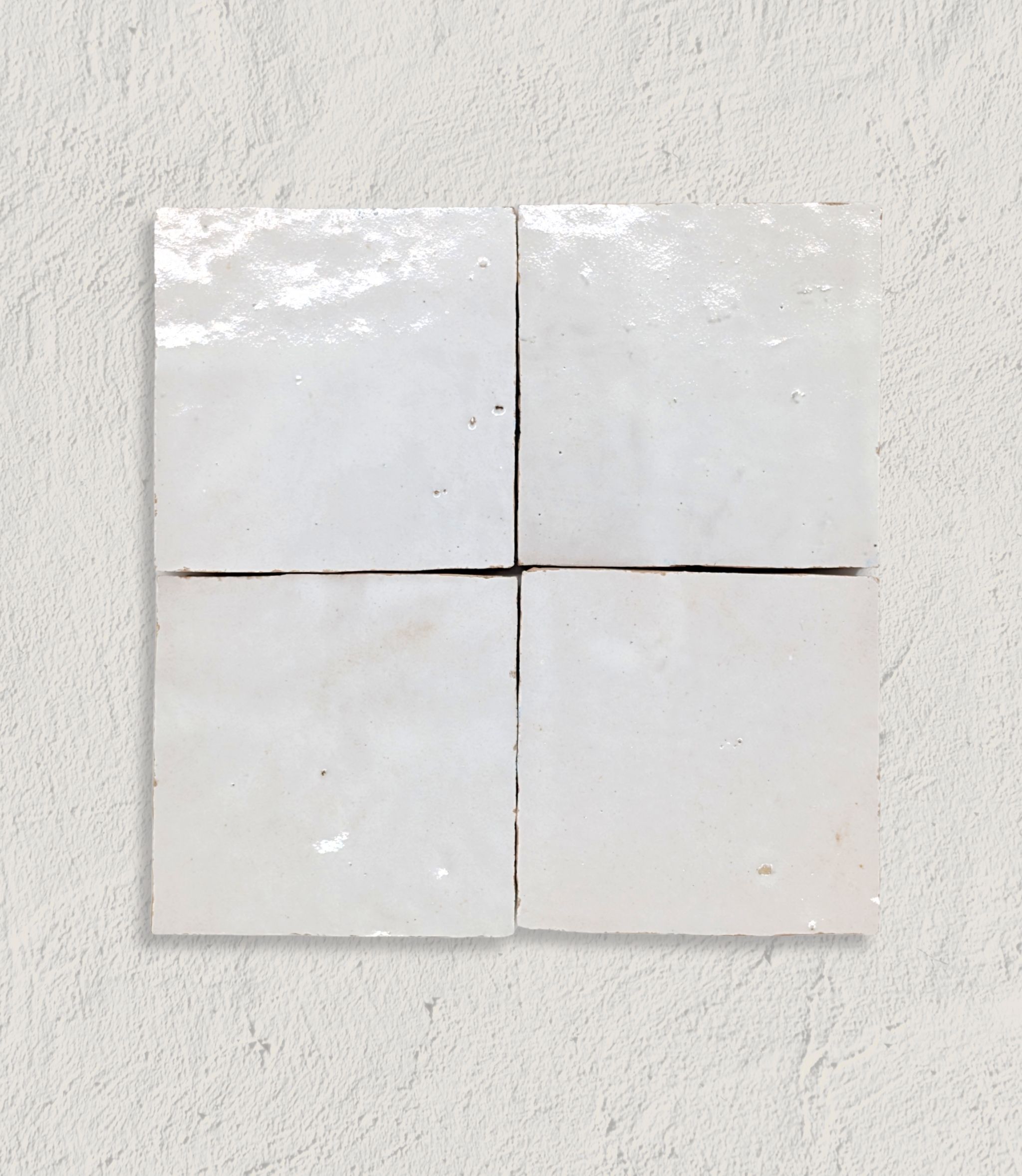 Baked Real Zellige White 10cm x 10cm