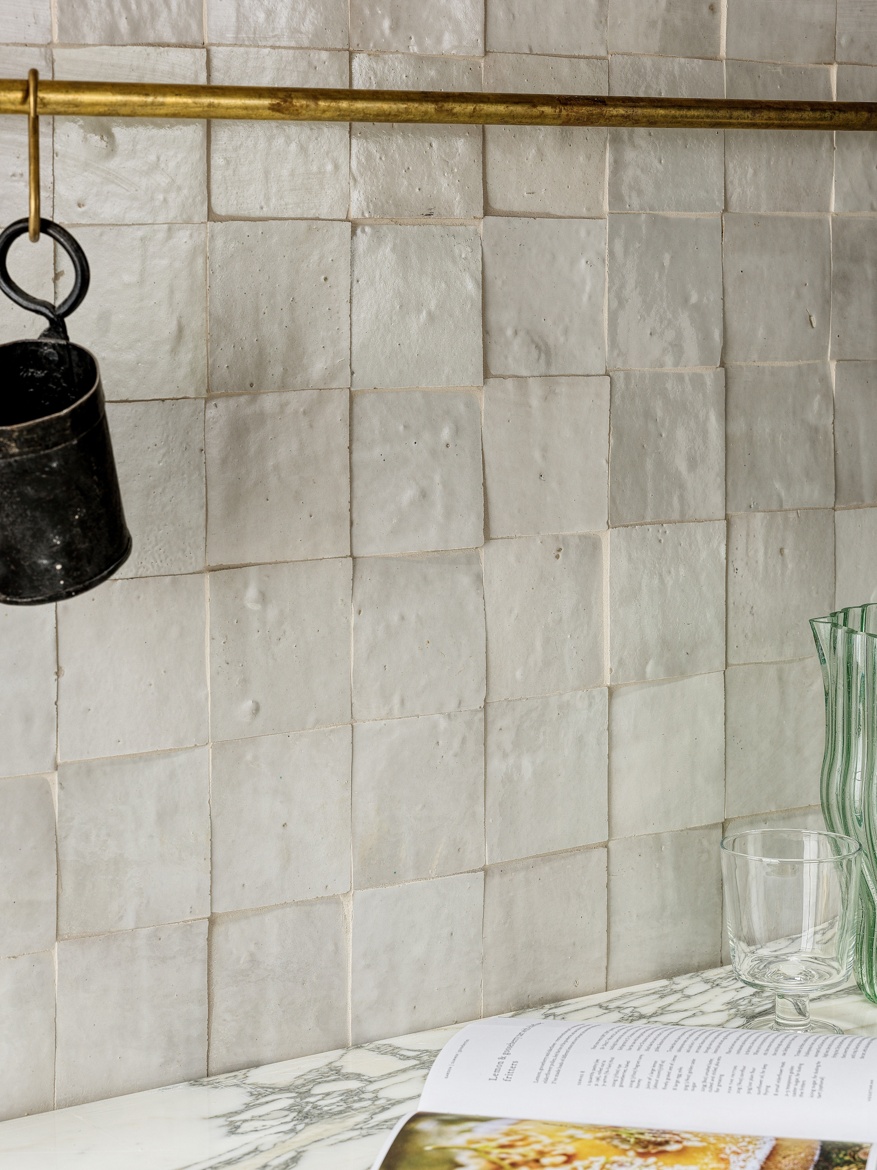 Baked Real Zellige White 10cm x 10cm