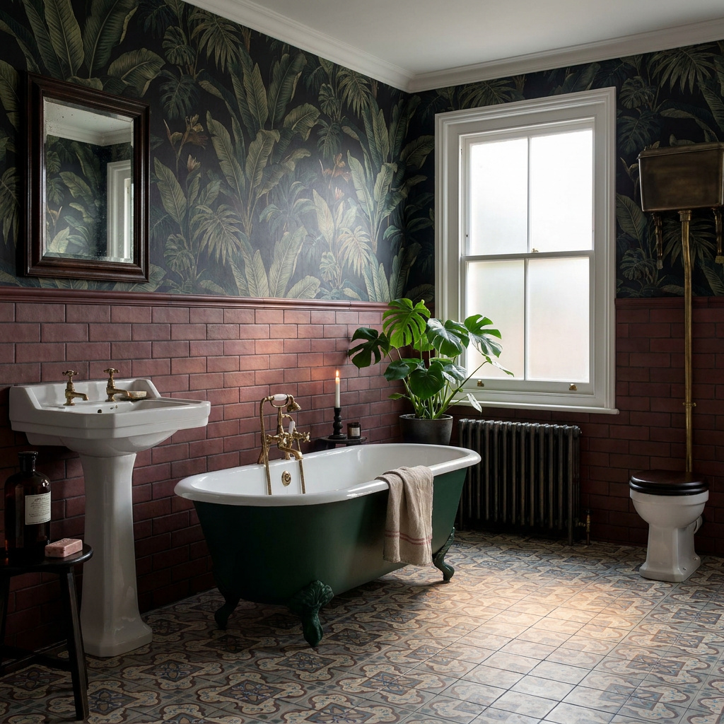 Lava Burgundy 6.5cm x 20cm & 1860 Malvern 15cm x 15cm