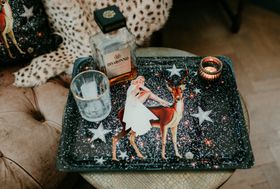 Festive Celeste Large Tray
