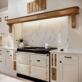 Newbridge Taupe With Sloane Mantle Shelf In White Oak Cameo (1)