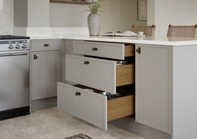 LochAnna Kitchens Orcop collection in Limestone