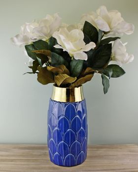 Blue Art Deco Vase