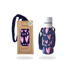 Pink Hearts Bottlesoc ® Water Bottle Cover