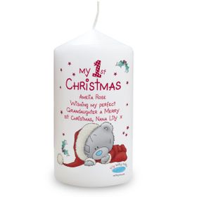Personalised Me To You My 1st Christmas Candle