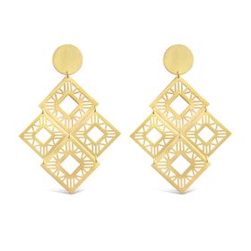 Five Earrings, Gold Plated 925