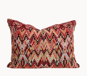 Huipil Cushion - Orange Chichicastenango IV