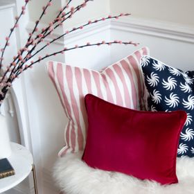 VELVET Cranberry Rectangle