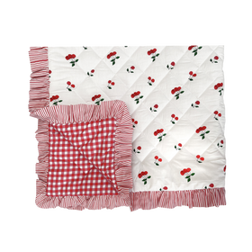 THE ORCHARD Ruffled Cherry Quilt & Pillow Set