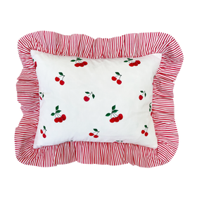 THE ORCHARD Ruffled Cherry Quilt & Pillow Set