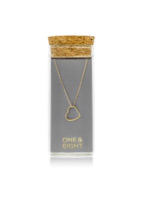 Open Heart Necklace, Gold