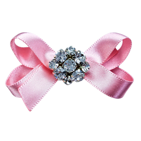 Pink Satin Mini Bow