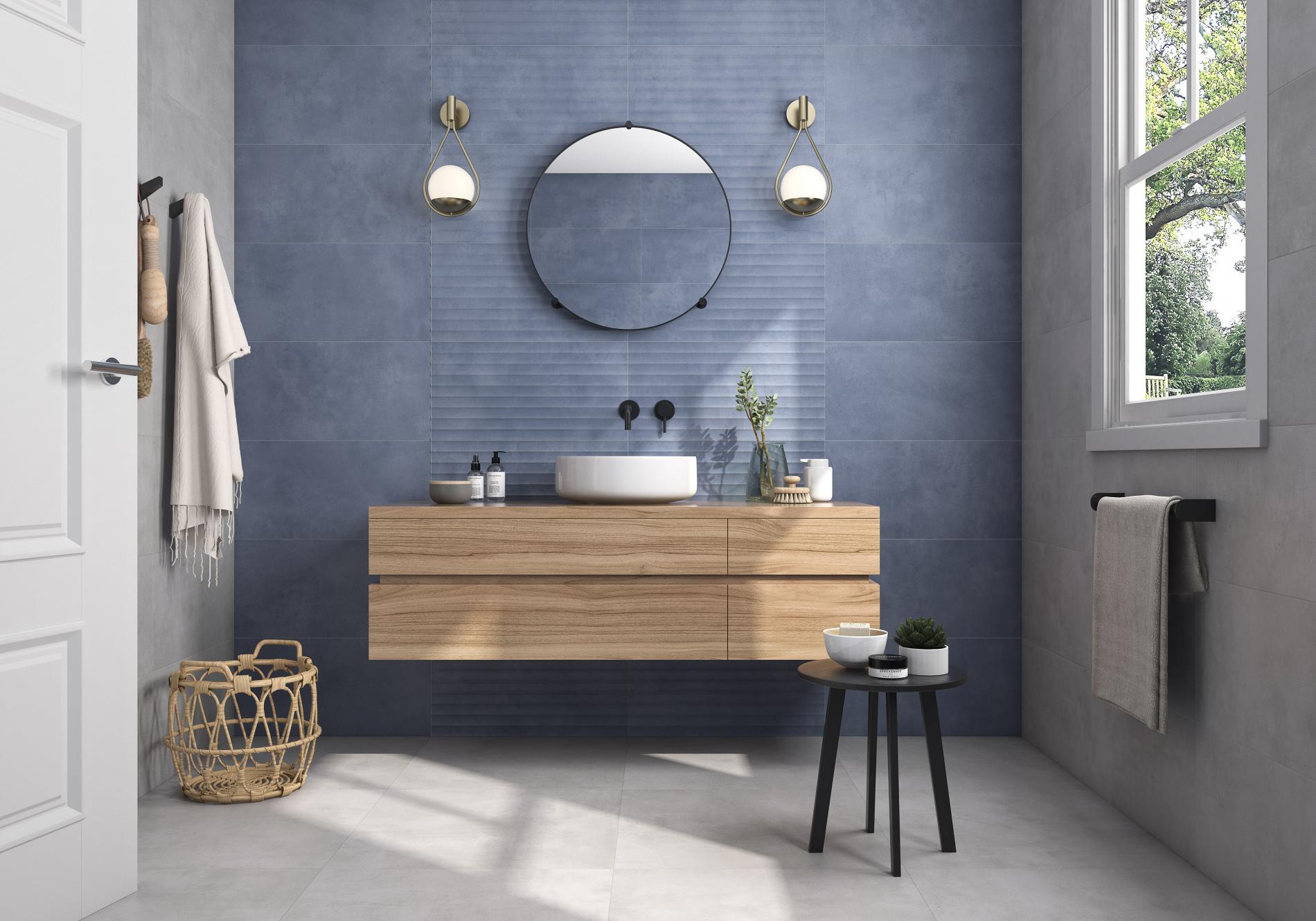 Eleganza Blue Ripple Tiles